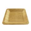BambooMN 10" Premium Bamboo Leaf Square Dinner Plate, All Natural Disposable Compostable for Catering and Home Use, 10 Pieces view 3