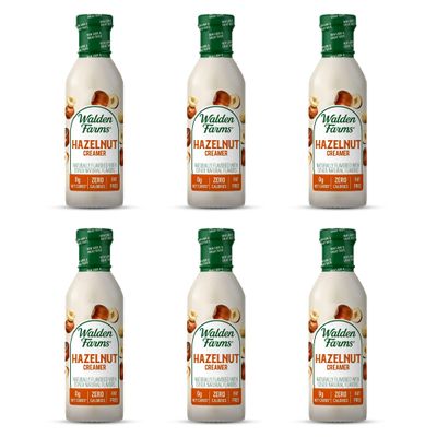 Walden Farms Calorie-Free Hazelnut Coffee Creamer, 12 Ounce (Pack of 6)