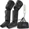 QUIINEAR Full Leg Massager, Foot, Calf & Thigh Massage Machine- 3 Intensities 3 Modes Air Compression Therapy Device Help for Elderly Pain Relief, Swelling, RLS, Edema, 2 Extensions for Bigger Calf view 1