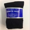 3 Pairs of Mens Black Diabetic Crew Socks 13-15 Size view 1