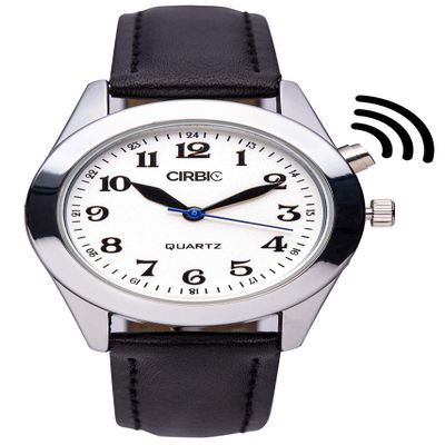 Cirbic Large Talking Watch for Visually impaired, Blind (Black)