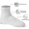 12 Pairs of Mens White Diabetic Ankle Socks 10- 13 Size MADE IN USA view 3
