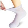 12 Pairs of Mens White Diabetic Ankle Socks 10- 13 Size MADE IN USA view 4