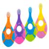 Slotic Baby Toothbrush for 0-2 Years, Safe and Sturdy, Toddler Oral Care Teether Brush, Extra Soft Bristle for Baby Teeth and Infant Gums, Dentist Recommended (4-Pack) view 1