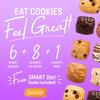 Smart for Life Blueberry Protein Cookies - High Protein Cookie Diet - 2 Weeks Supply - Meal Replacement - On-the-Go Snack - Low Sugar Low Calories Super High Fiber Cookies - Protein Snack view 4