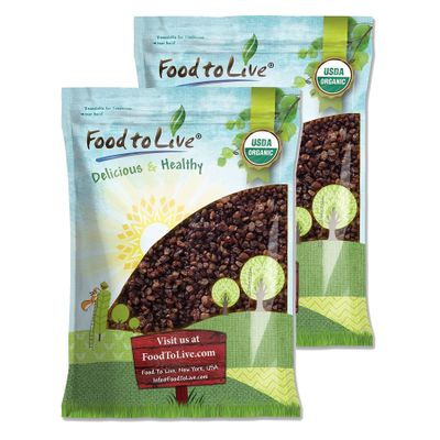 Food to Live Imported Organic Raisins, 16 Pounds  Sun Dried Thompson Seedless Select Grapes, Non-GMO, Raw, No Sugar added, Pesticide-Free, Vegan, Lightly Coated with Organic Sunflower Oil