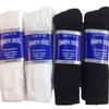 12 Pairs of Mens Black and White Diabetic Crew Socks 13-15 Size MADE IN USA view 1