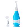 brush-baby - BabySonic Blue Electric Toothbrush, 0-36 Months - Soft, Gentle Vibrating Toothbrush for Sensitive Gums & New Teeth - with LED Light & Suction Base - Baby & Toddler Brush Heads view 1
