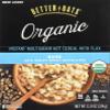 Better Oats Raw Pure & Simple Organic Bare, Instant Multigrain Hot Cereal with Flax, 8 Pouches (Pack of 2) view 1