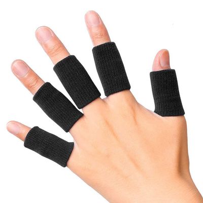 20Pcs Elastic Finger Sleeves Sports Support Thumb Brace Arthritis Protector Breathable Cover for Trigger Finger, Cracking, Arthritis, Callus