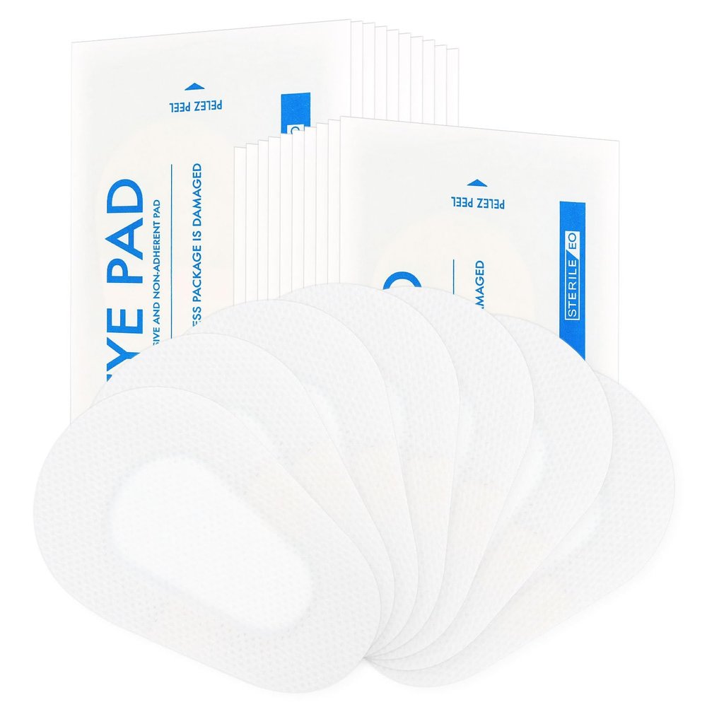 Lurrose 20pcs Eye Patches: Dhesive Eye Patches for Adults - Disposable Breathable Eyepatch