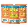 TOXIC WASTE - Nuclear Fusion Hazardously Sour Candy - Raspberry-Lemon, Pineapple-Passionfruit, Grape-Strawberry, Banana-Blueberry, & Orange-Apple Flavors - 1.48 oz. Drums - 3 Pack view 1