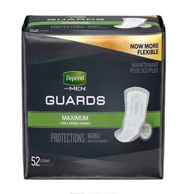 Depend Men Guards Maximum Absorbency - 52 Ea, Pack of 2 (3 Case (52 Count, Pack of 2))