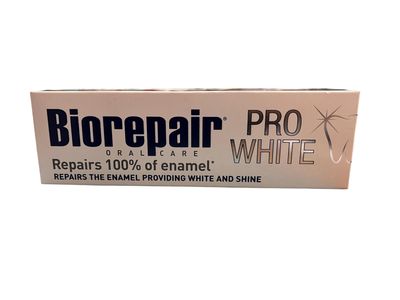 Biorepair: "Whitening" Toothpaste with microRepair * 2.5 Fluid Ounce (75ml) Tubes (Pack of 2) * [ Italian Import ]