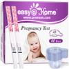 Easy@Home 40 Pregnancy Test Strips with 40 Urine Cups: Accurate Early Detection - Sensitive & Fast Clear Results - Designed for Women Trying to Conceive | 40 hCG Pregnancy Strips+ Urine Cups view 1