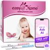 Easy@Home Ovulation Test Strips Powered by Premom Ovulation Predictor APP, FSA Eligible, 40 Ovulation Test and 10 Pregnancy Test Strips, 40LH +10HCG | Package May Vary view 1