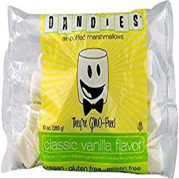 Dandies - Vegan Marshmallows, Vanilla, 10 Ounce (Pack of 8)
