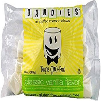 Dandies - Vegan Marshmallows, Vanilla, 10 Ounce (Pack of 8)