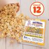 Movie Theater Style 12-Count Popcorn Packs - Pre-Measured 8-Ounce All-in-One Kernel, Salt, Oil Packets for Popping Machines by Great Northern Popcorn view 2