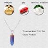 100% Titanium Mini Pill Fob,Portable Waterproof Necklace Keychain Pill Holder, Charm Pendant Pill Reminder, Ultra-Lightweight Bullet Design for Pills, Perfume or Survival Items,Gold view 2