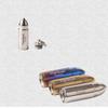 100% Titanium Mini Pill Fob,Portable Waterproof Necklace Keychain Pill Holder, Charm Pendant Pill Reminder, Ultra-Lightweight Bullet Design for Pills, Perfume or Survival Items,Gold view 3