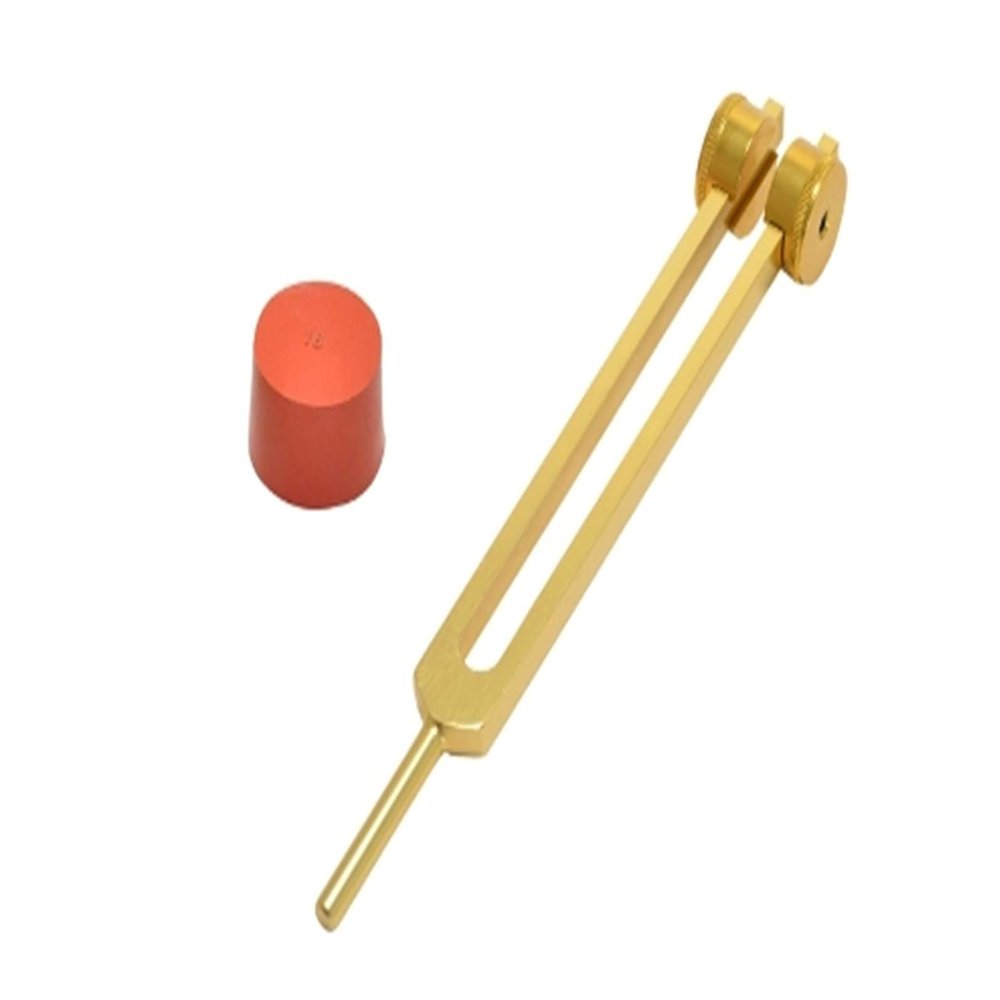 TFS Tuningforkshop Gold Finish O3 Weighted Ozone Tuning Fork 78hz Frequency with Activator & Pouch