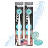 Tung Brush Tongue Cleaner, Plastic Tung Scraper, Tongue Cleaning to Fight Bad Breath, Halitosis Defense, USA Made, 2-Pack w/Cap view 1