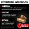 Force Factor Black Maca Root Supplement for Men, 1000mg Maca Negra Extract for Energy, Hormonal Balance & Vitality, Superior Absorption with BioPerine, 120 Capsules, 2-Pack view 3