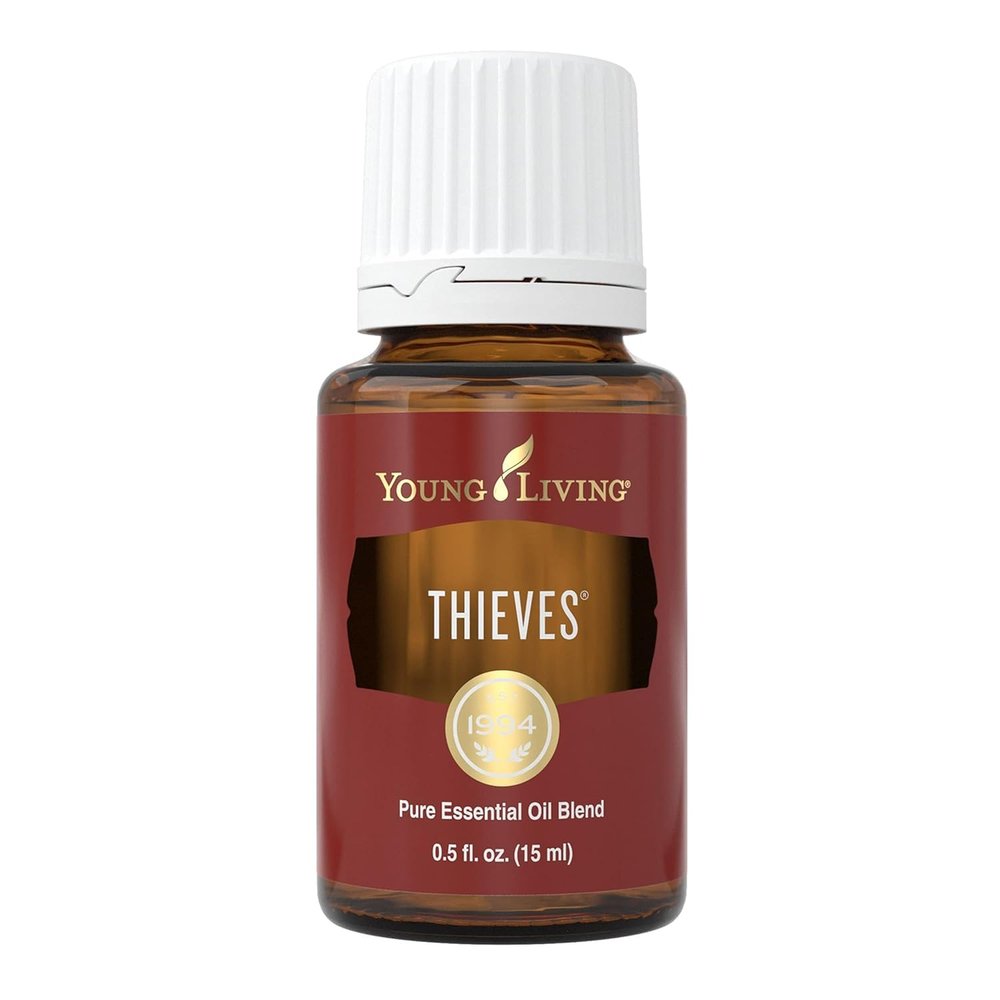 Young Living Thieves Essential Oil Blend | 15 ml | Supports Immune System & Cleansing | Clove, Lemon, Cinnamon Bark, Eucalyptus Radiata, Rosemary | 100% Pure Therapeutic Grade perfect for a hair oil