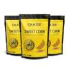 Craize Sweet Corn Crisps | Gluten Free, Vegan, Kosher, Toasted Corn Crackers | 3 pack, 4 oz each view 1