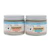 Kids All Natural Fluoride Free Toothpaste  SLS Free Toothpaste with Xylitol, Vegan Gluten Free, Glass Jar Zero Waste Teeth Paste (Mint & Orange, 2-Pack) view 1