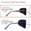 Astropic Silk Eye Patch for Adults Kids Glasses to Cover Either Eye (Medium, Black) view 2