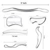 H-Brotaco Stainless Steel Gua Sha Scraping Massage Tool Set IASTM Tools Great Soft Tissue Mobilization Tool (6 Set) view 4