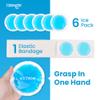 NEWGO Small Ice Packs for Injuries, 6 Pack Round Ice Packs for Face, FSA Eligible, Hot Cold Pack Circular Cold Compress with Cloth Backing & Sleeve for Pain Relief, Toothaches view 4