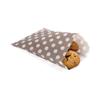 7 x 5 Inch Cookie Bags, 100 Biodegradable Paper Treat Bags - Use As Party Favors Or Candy Bags, Food Safe, Gray With Polka Dots Paper Food Bags For Baked Goods, For Buffets Or Parties view 1