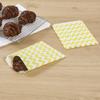 7 x 5 Inch Cookie Bags, 100 Biodegradable Paper Treat Bags - Use As Party Favors Or Candy Bags, Food Safe, Yellow With Zig Zags Paper Food Bags For Baked Goods, For Buffets Or Parties view 3