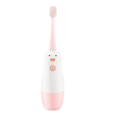 Children's Electric Toothbrush Small Head Waterproof Baby Child Baby Child 3-6 Years Old 4 Soft Hair Automatic Toothbrush (Color : Pink)
