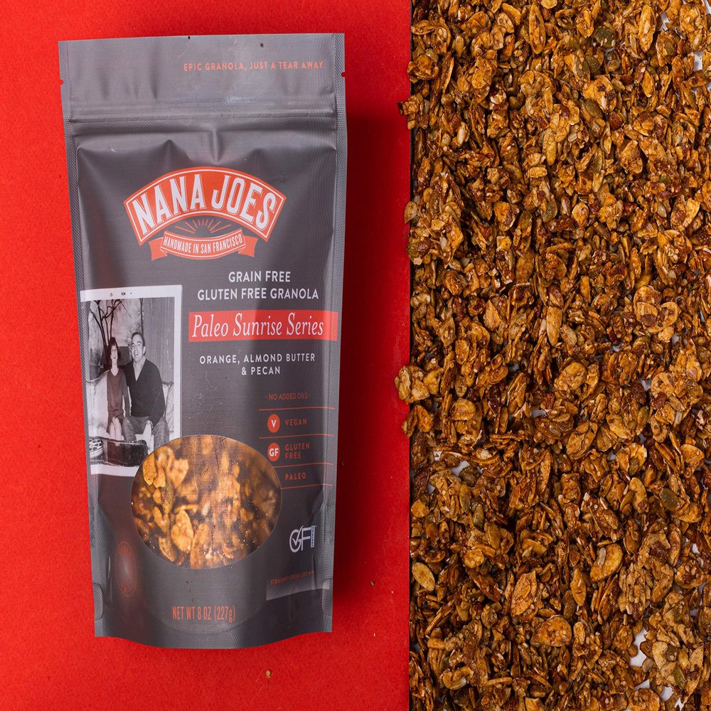 Nana Joes Granola Paleo Series | Orange, Almond Butter & Pecan | Handmade Gluten-Free, Vegan, Healthy, Plant-Based, Organic, Sugar-Free, Grain-Free | Superfood for Breakfast, Lunch, Dinner (6 Pack)