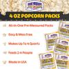 12-Count Gourmet Popcorn Kernels Packs - Premeasured All-in-One Premium Kernel, Oil, and Salt Packets for 4-Ounce Kettles by Great Northern Popcorn view 4