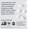 Sports Research Biotin 10,000mcg with Organic Coconut Oil - Biotin (Vitamin B7) for Healthy Skin and Hair Support* - for Women and Men - Vegan, Non-GMO, Gluten & Soy-Free - 120 Veggie Softgels view 4