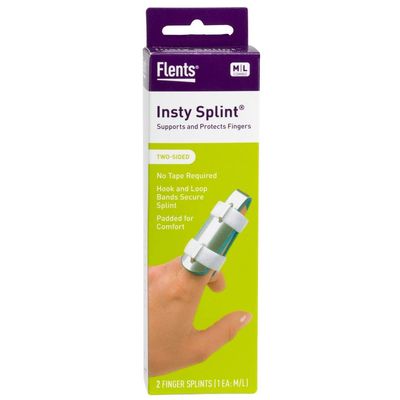 Flents Two Sided Insty Splint Value Pack (one medium & one large) | Bonus Pack of 6 Pack
