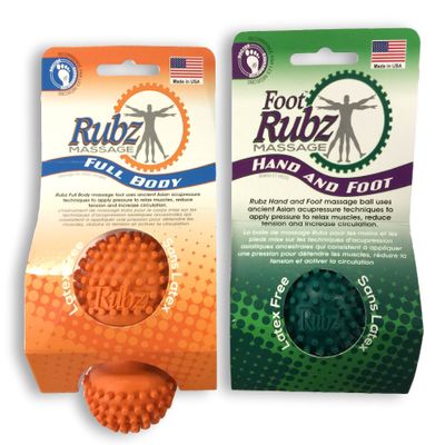 Due North Foot Rubz Combo Pack Original Foot Rubz Massage Tool 0.5 lb, Multi Colored, 1 Count