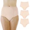 Wearever Women's Incontinence Underwear for Bladder Control with Super Absorbency - Reusable & Washable Leak Proof Underwear for Women 300 ml - (Pack of 3) (Beige) (2X) (Fits Hip 45-48") view 1