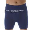 Wearever Mens Incontinence Boxer Brief for Bladder Control with Regular Absorbency - Reusable & Washable Leak Proof Underwear for Men 150 ml (Single Pair) (Navy) (L) (Waist 38-40) view 1