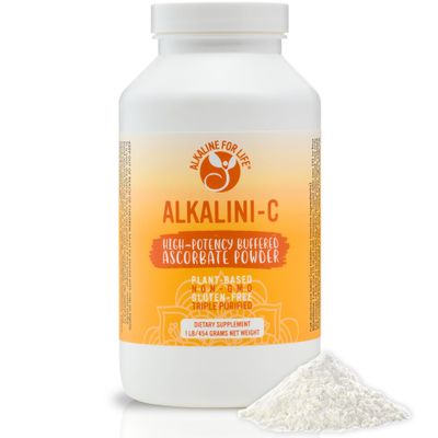 Alkalini-C Vitamin C Powder Supplement, Potent Natural L-Ascorbate Vit C Powder 1500mg, Corn-Free Non-GMO VIT C, Buffered Vitamin C Enhanced Absorption, 100% Pure Form, Immune Support Supplement 16oz