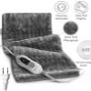 GENIANI Electric Heating Pad for Back Pain & Cramps Relief, Electric Throw, Auto Shut Off, Machine Washable, Moist Heat Pad for Neck & Shoulder - Valentines Day Gifts for Her (1224", Tabby Gray) view 4