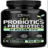 Probiotics and Prebiotics + SBO Probiotics (60 Billion CFU | 90 Capsules) Acidophilus Probiotic w. Saccharomyces Boulardii, Bifidobacterium + Spore Probiotic & Organic Sprouted Prebiotic Fiber Blend view 1