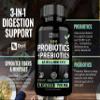 Probiotics and Prebiotics + SBO Probiotics (60 Billion CFU | 90 Capsules) Acidophilus Probiotic w. Saccharomyces Boulardii, Bifidobacterium + Spore Probiotic & Organic Sprouted Prebiotic Fiber Blend view 4