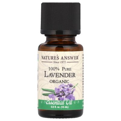 Nature's Answer 100% Pure Organic Essential Oil, Lavender, 0.50 oz