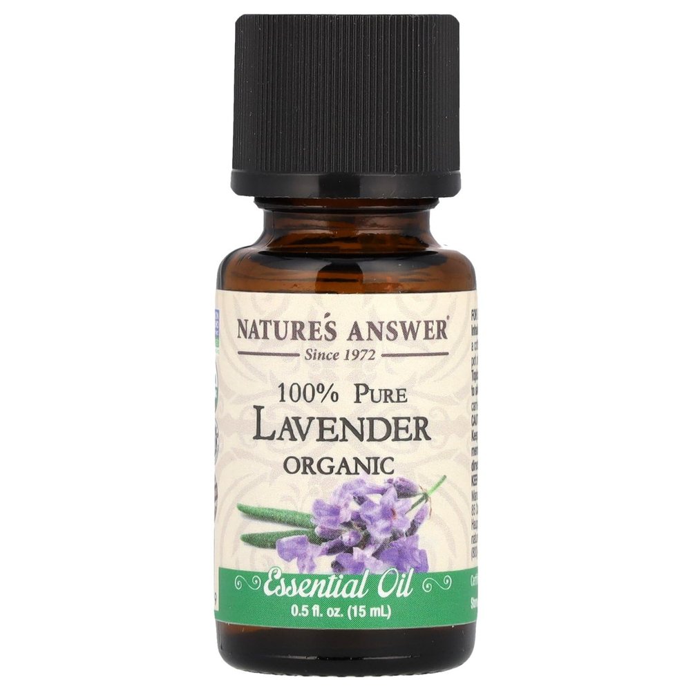 Nature's Answer 100% Pure Organic Essential Oil, Lavender, 0.50 oz